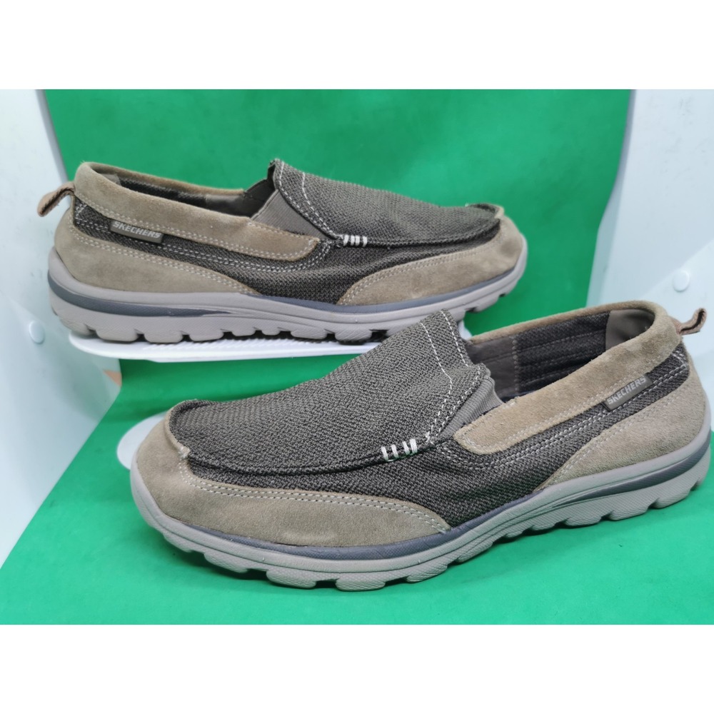 Skechers Men's Superior Milford Slip-on Boat Shoes Size 11 WW Extra Wide Fit